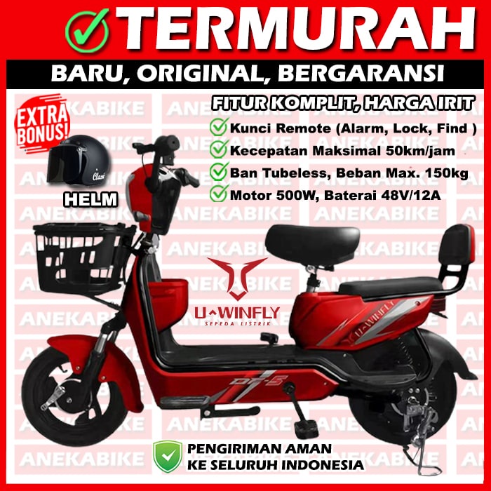 Jual Sepeda Listrik UWINFLY DRAGONFLY 5 / DF 5 Electric E Bike Terbaru ...