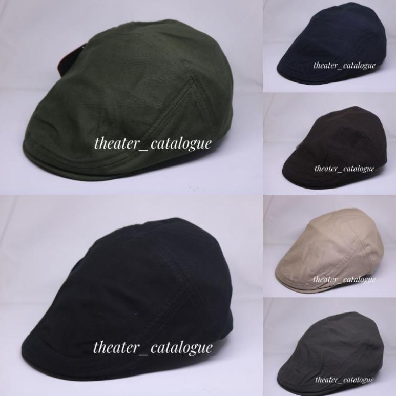 ㅉ Topi Polos Pet Topi Copet Patino Topi Flatcap Kanvas Polos Topi Pelukis Pria Distro Limited BEST P