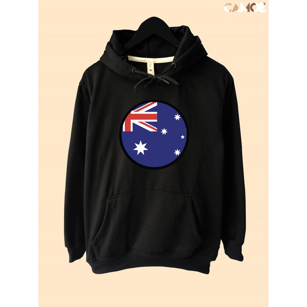 Jaket Hoodie Pullover CAMOE Australia Flag Bendera Australia