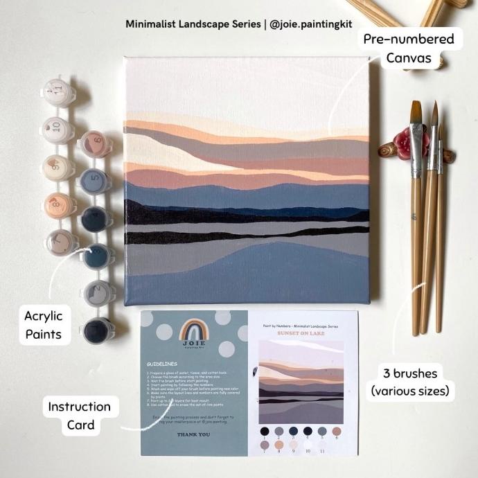 

Paint by Numbers Joie Sunset on Lake