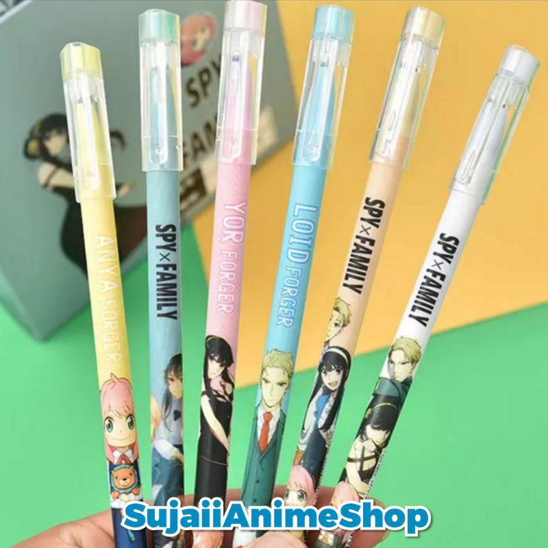 

Pulpen Gel Karakter Anime Spy X Family Anya Loid Yor Forger