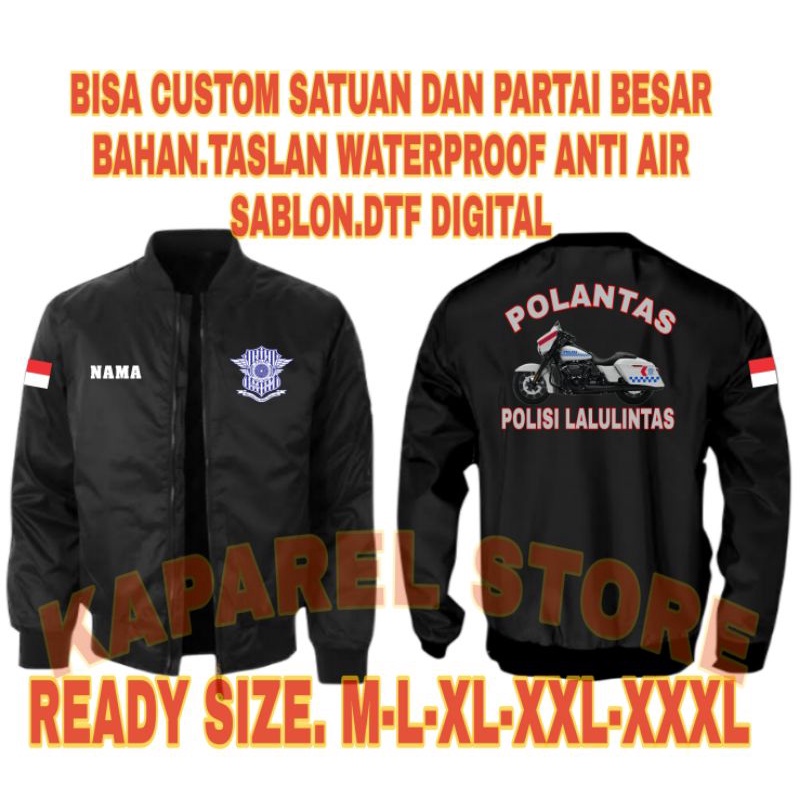 Jaket Bomber Polantas Polisi Lalu Lintas  / Bomber Polisi Lantas Polri Jaket Polisi anti air