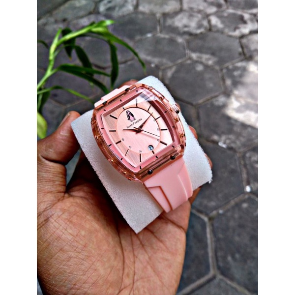 Jam tangan wanita hushpuppies silicon luxury