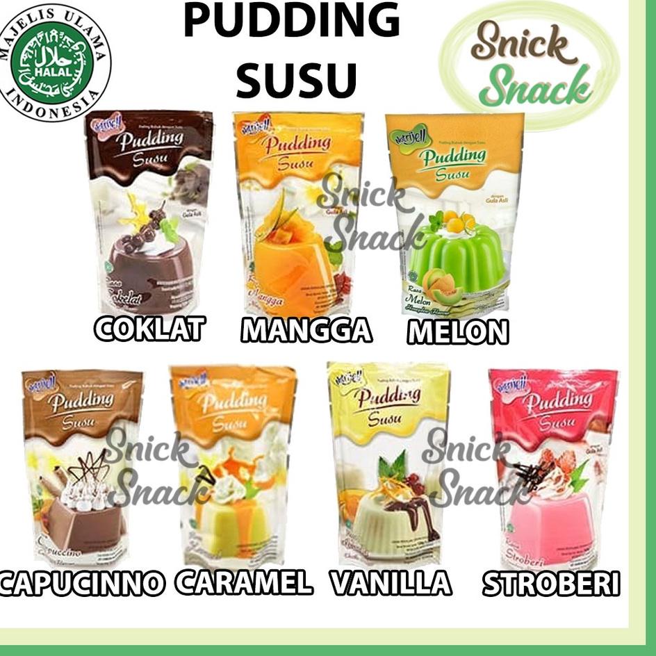 

TRCa1A9m--Nutrijell Puding Instan Pudding Susu Vanila Coklat Karamel Capuccino Mangga Melon Stroberi