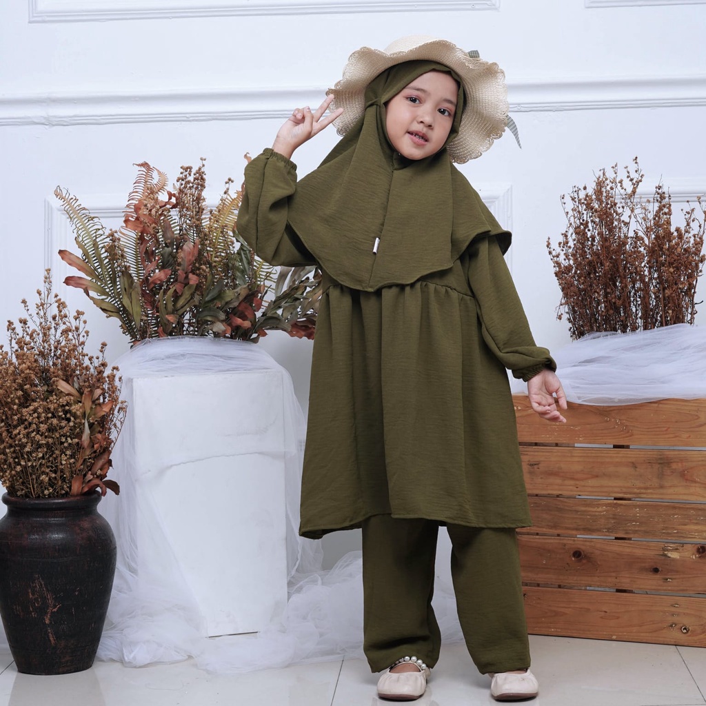 HAURA Setelan Celana Anak Oneset Murah