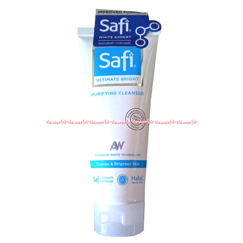 Safi Ultimate Bright Purifying Cleanser 100ml Perfectly Bright Sabun Muka Cleanse Brighten Skin Halal Kosmetik Sabun Muka Wajah