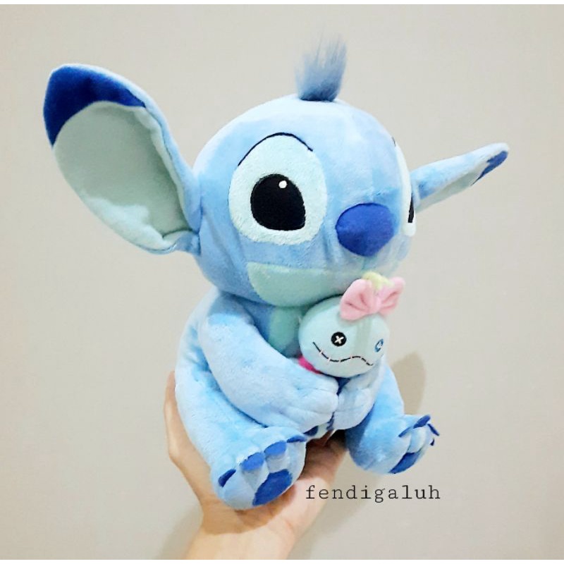 Boneka Stitch Peluk Scrump Original Disney Stitch Size 25 cm/ Boneka Stitch