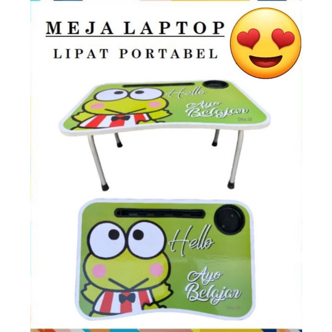 MEJA LAPTOP/MEJA BELAJAR/MEJA LIPAT KARAKTER