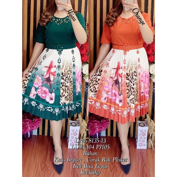 DRES 8135-13 kaos mix rok plisket import