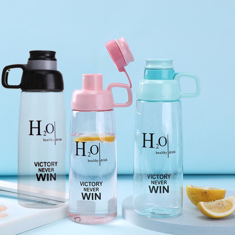 Botol Air Minum 770ML Plastik Bening H2O