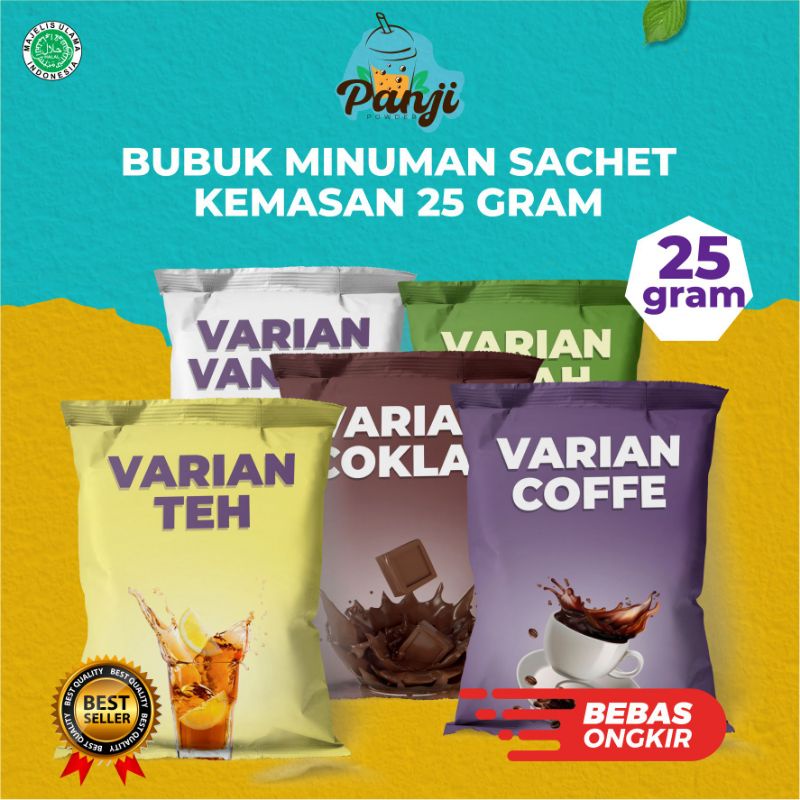 BUBUK MINUMAN ANEKA RASA KEMASAN 25GRAM BUBUK MINUMAN RASA MINUMAN BUBUK SIAP SAJI SERBUK MINUMAN ANEKA RASA MINUMAN BUBUK KEMASAN 25GRAM BUBUK MINUMAN TESTER BUBUK MINUMAN BOBA