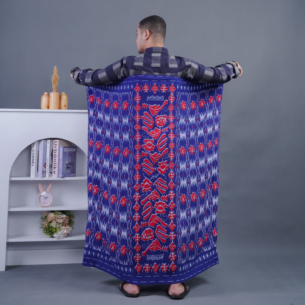 Sarung Goyor Print Super Babagaf Motif D Sarung Rayon Printing Pria Dewasa Fashion Muslim Sarung Santri