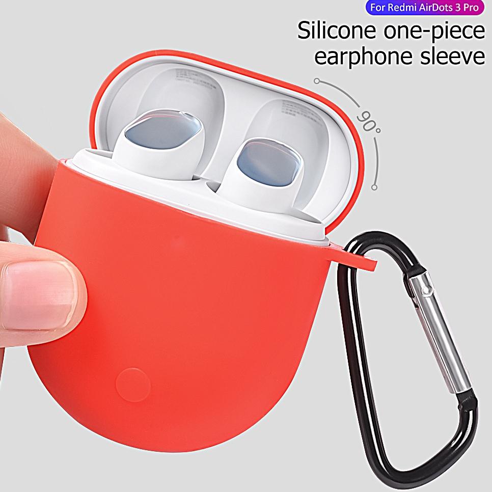 PE.18Oc22ᴱ ‣ Soft Case Silikon TWS Xiaomi Buds 3 Pro / Redmi Airdots 3 Pro / Poco Buds Pro + carabin