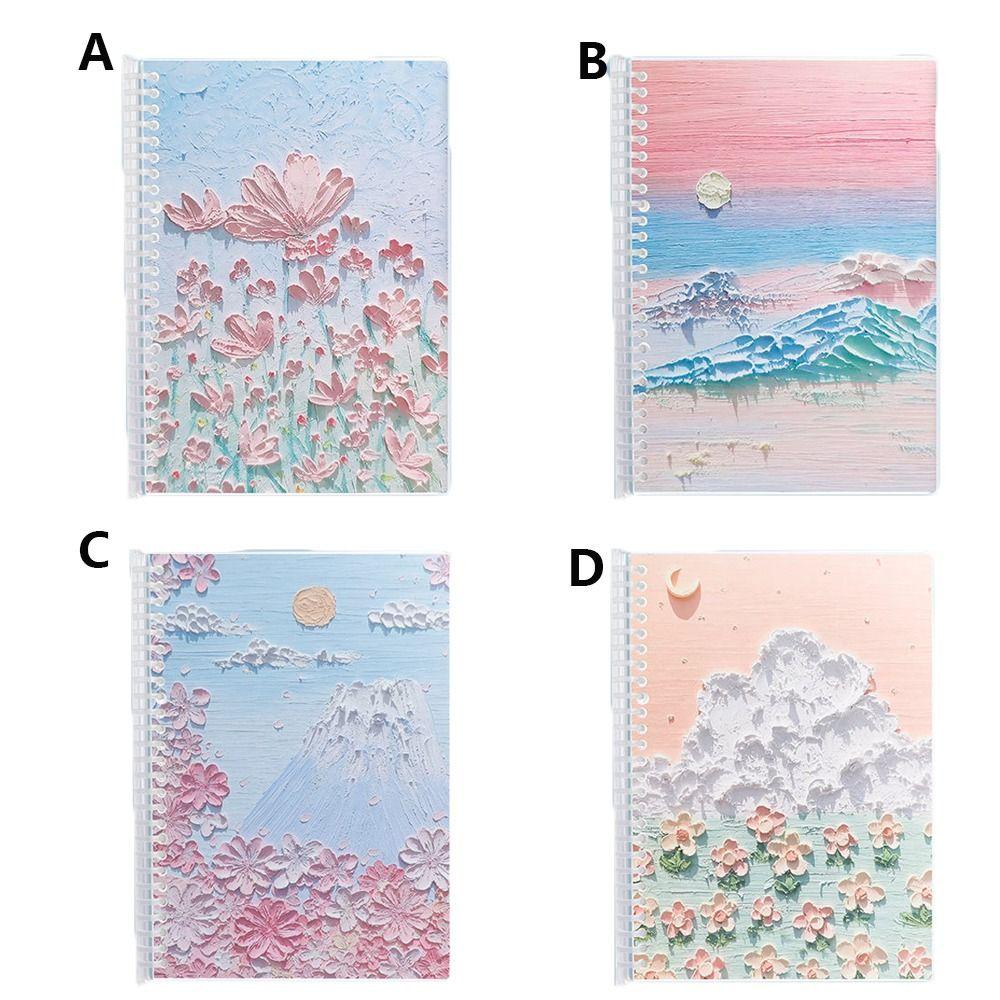 R-flower A5 Landscape Notebook Alat Tulis Kosong Notepad Jurnal Diary Gaya Cina