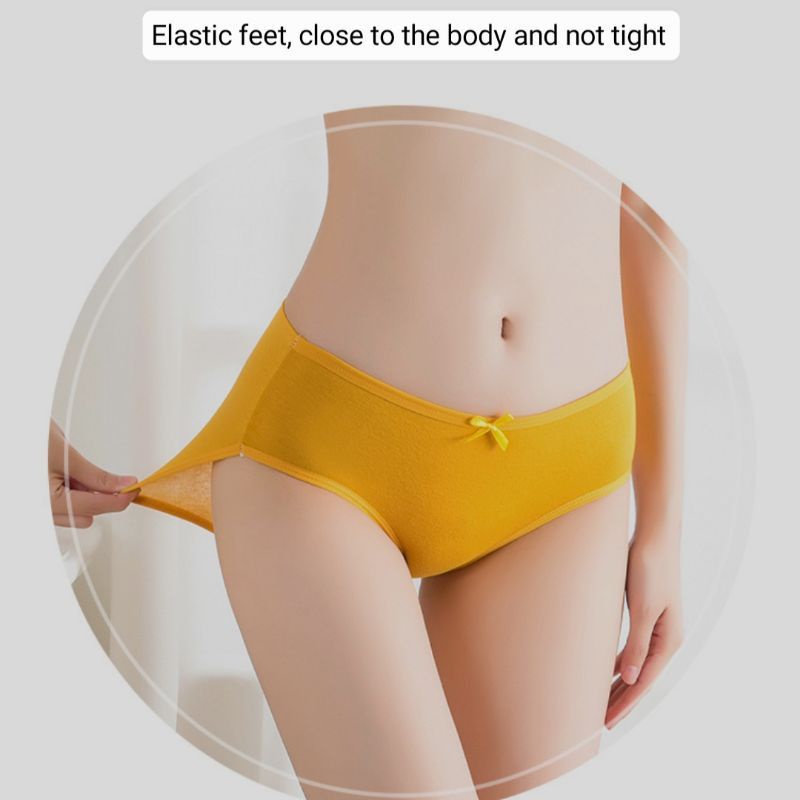 Celana Dalam Wanita Cewek Original Impor Mid Waist Terlaris #06
