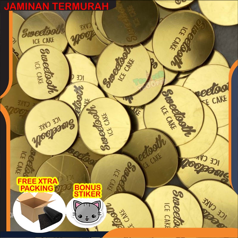 

Terlaris CUSTOM Cake Mini Tag Topper | Tag Merk | Label | Brand Kue Akrilik Keren