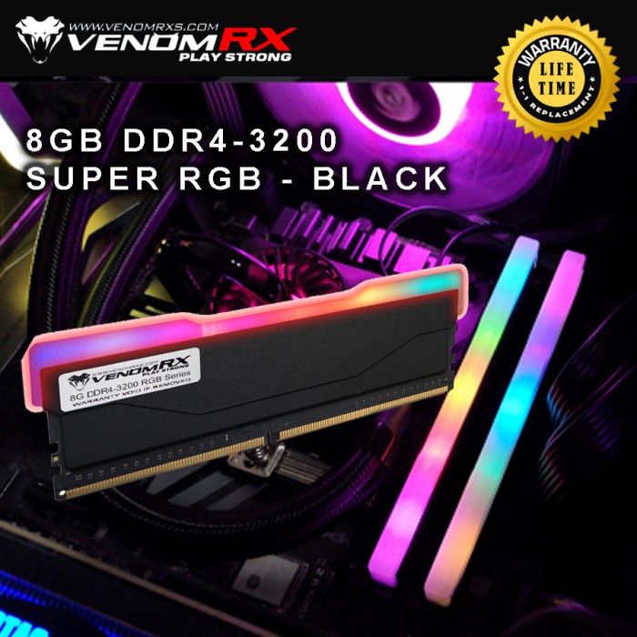 VenomRX DDR4 8GB PC3200 Super RGB / VenomRX 8GB DDR4 PC25600 3200mhz