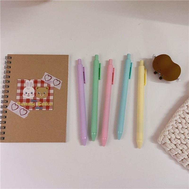 

[Tarras.Me] Pulpen Mekanik Pastel Macaron Color Pen Tinta Hitam