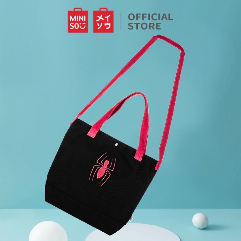 MINISO Marvel Tas Selempang Embroidered Totebag | Tas Belanja Shopping Bag