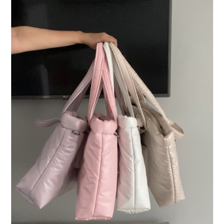 Puffbag Tas Puffy bag Korea Puffer Tote Bag Slingbag Boho Slempang Wanita Jumbo