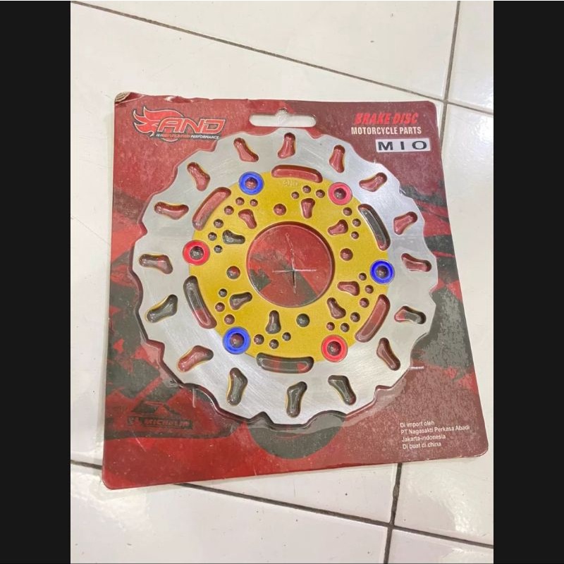 Disc piringan cakram depan yamaha mio model daytona monel ukuran standar lubang 4 pnp mio