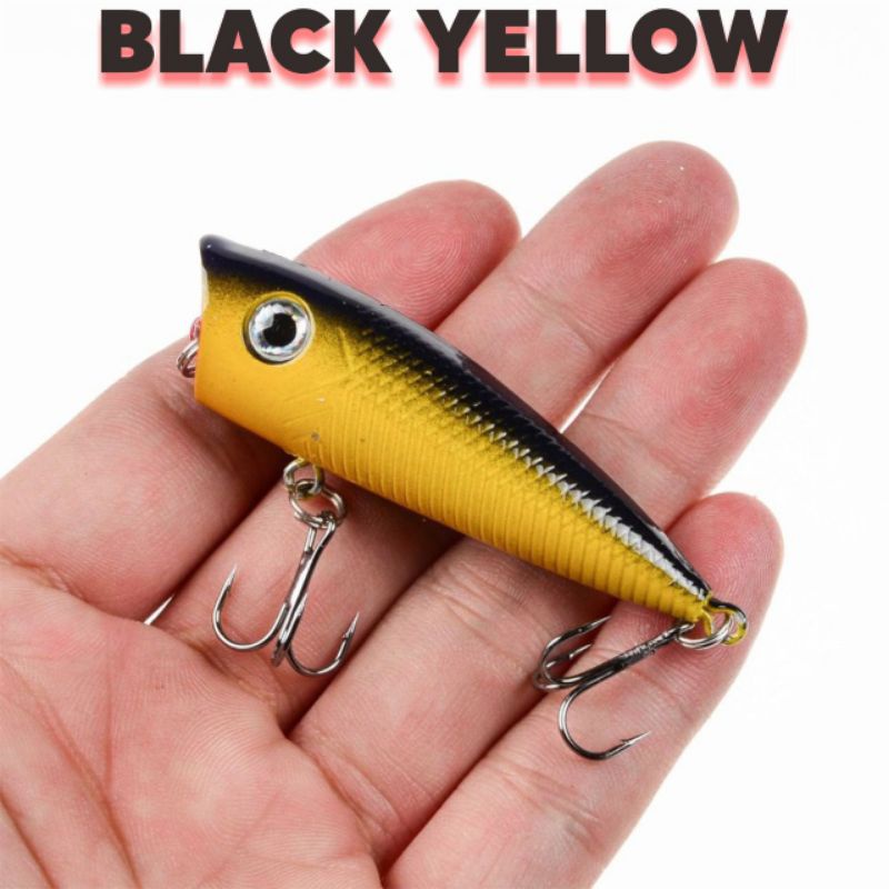 Mini Popper Dengan Rattle Bunyi Umpan Casting Ultralight Fishing