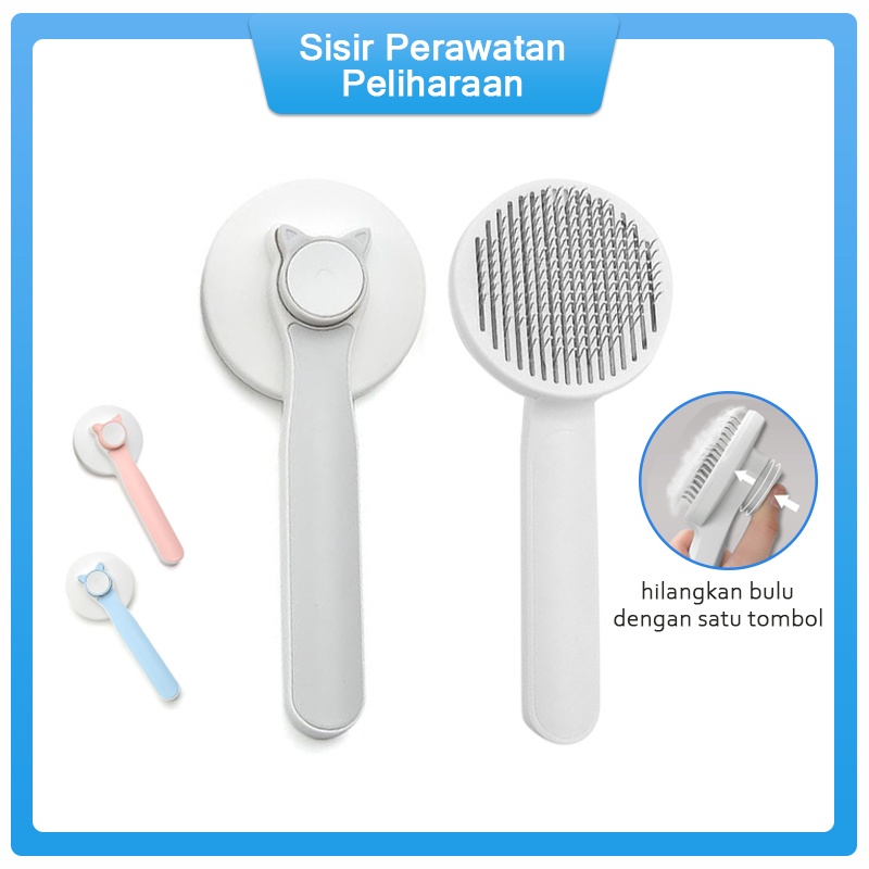 Sisir Bulu Hewan Sisir Grooming  Kucing Anjing Pet Brush  Pet Grooming Brush Sisir  Peliharaan