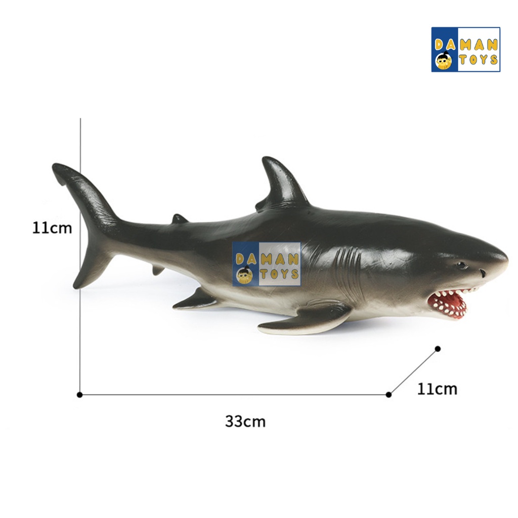 Mainan Mosasaurus Hiu Megalodon Jumbo Dinosaurus Figure Dinosaurus Dino Karet Besar