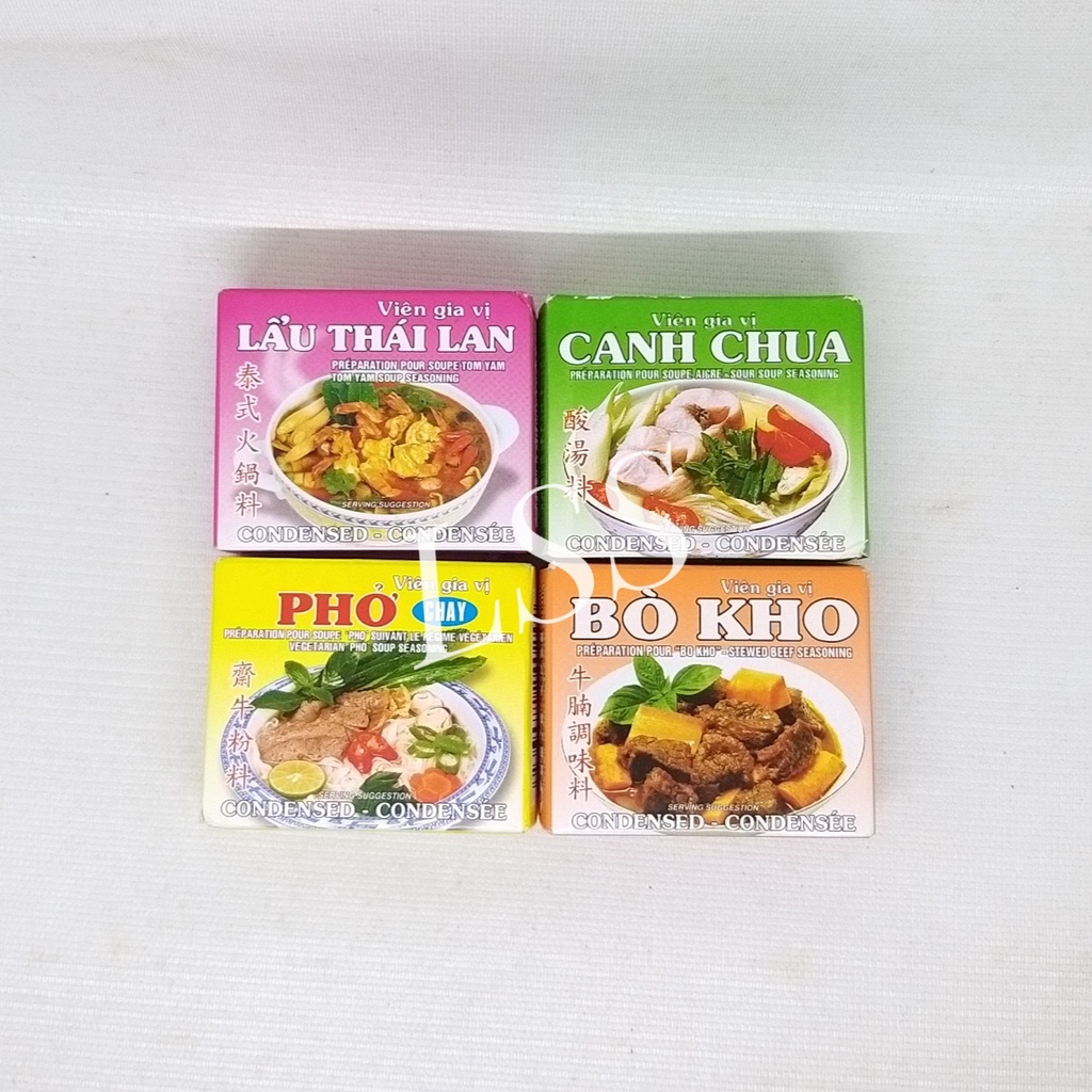 

Vien Gia Vi Bumbu Masakan Vietnam Instan / Vietnamese Seasoning - Pho / Pho Ga / Pho Chay / Lau Thai Lan / Canh Chua Vietnamese Soup / Tom Yam / Sour Soup 80 gr Import