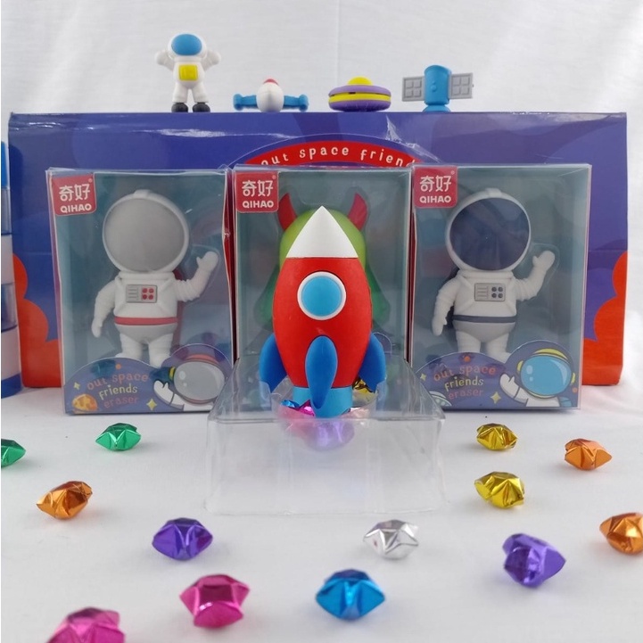 PENGHAPUS LUCU ASTRONOT UKURAN BESAR 8X6CM PER BOX KUALITAS PREMIUM READY 4 VARIANT CUTE FAVORIT ANAK ERASER STIP BENTUK ASTRONOUT LIMITED EDITION BISA GROSIR COD