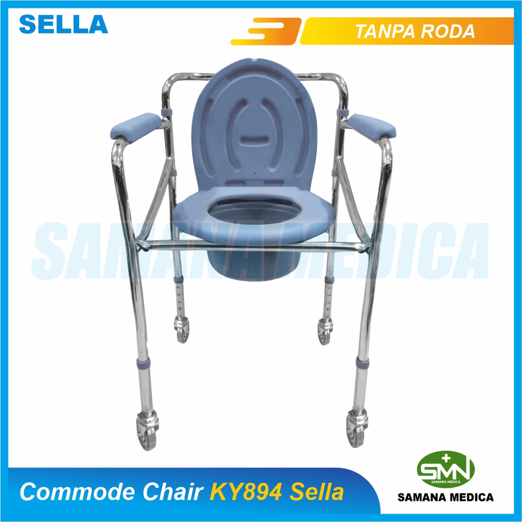 Commode chair SELLA KY894 Kursi BAB Tanpa Roda SELLA Promo Murah TANPA RODA