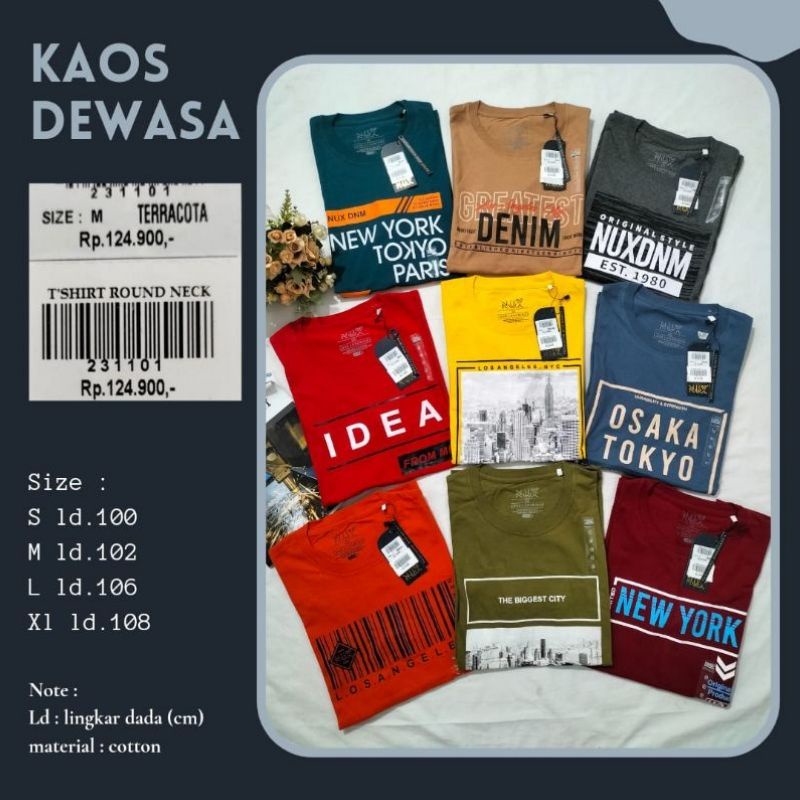 KAOS NUX | KAOS NUX DEWASA | KAOS DEWASA