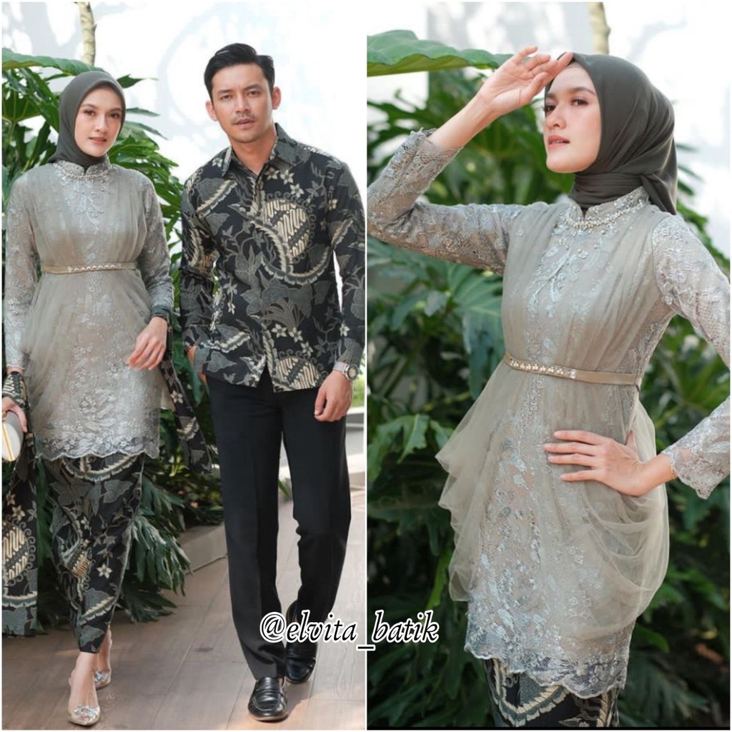 Jual Batik Couple Kebaya Moderncouple Kebaya Madinacouple Kebaya Kondangan Lamaran Kebaya 4573