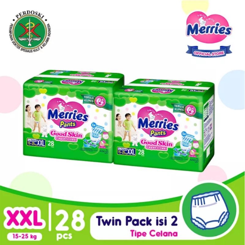 Merries Pants Good Skin  XXL28 ( Twin Pack )