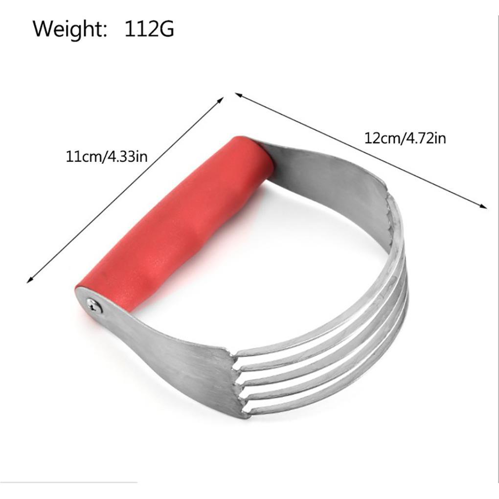 Pastry Slicer Flexible Tajam Tahan Aus Blender Tangan Pengaduk Adonan Pegangan Karet Penyimpanan Nyaman Kekuatan Yang Baik Untuk Baking