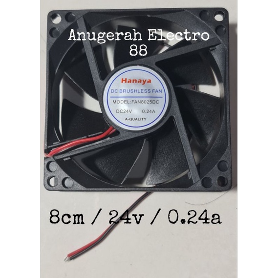 Fan DC Kipas 24V 8CM 9CM Hanaya Cooling Fan