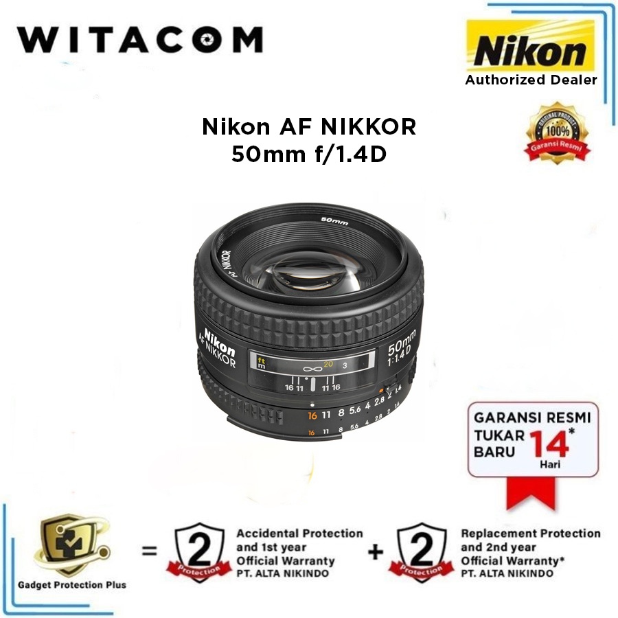 Lensa Nikon Nikkor AF 50mm f/1.4D
