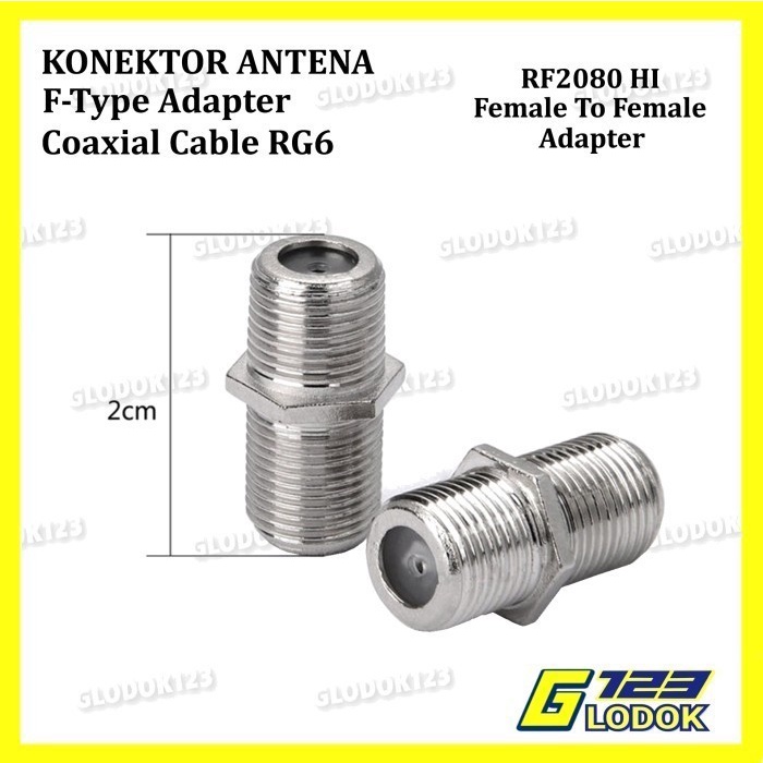 Konektor I Sambungan Jack F Drat CP F5C CCTV Kabel Antena TV Parabola