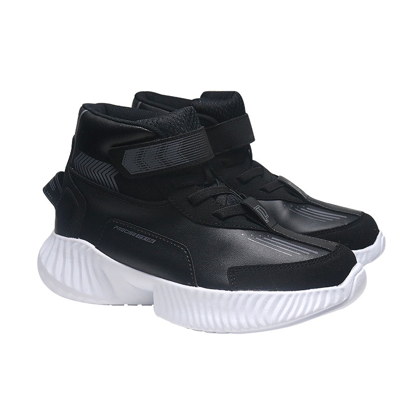 Precise Ciro JT Sepatu Sekolah Sneakers Anak Hitam - Black/White