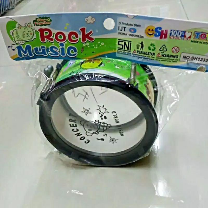 MAINAN ALAT MUSIK ANAK DRUMBAND MINI DRUM DAN STIK
