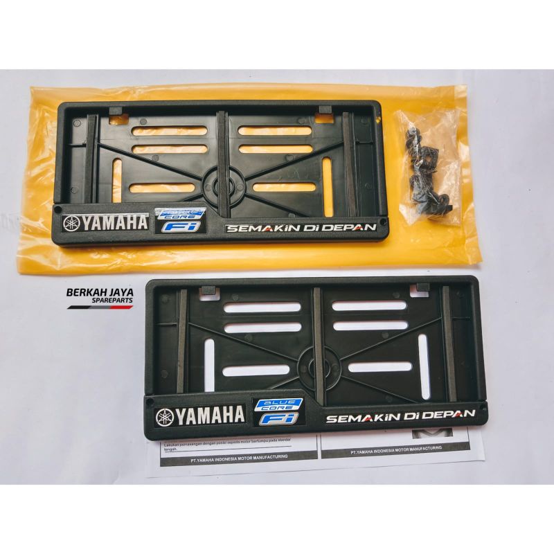 Cover Tempat Wadah Plat Nomor Original Yamaha Fazio Nmax Mio Lexi Aerox Vixion Fino Vega Jupiter fizR Force1 RxKing Freego Gear L2 R15 R25 Nouvo Alfa Zigma V80