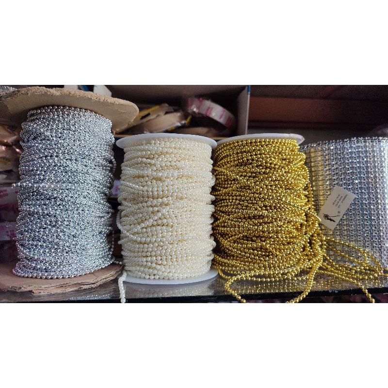 Mutiara Rantai Emas Perak Putih