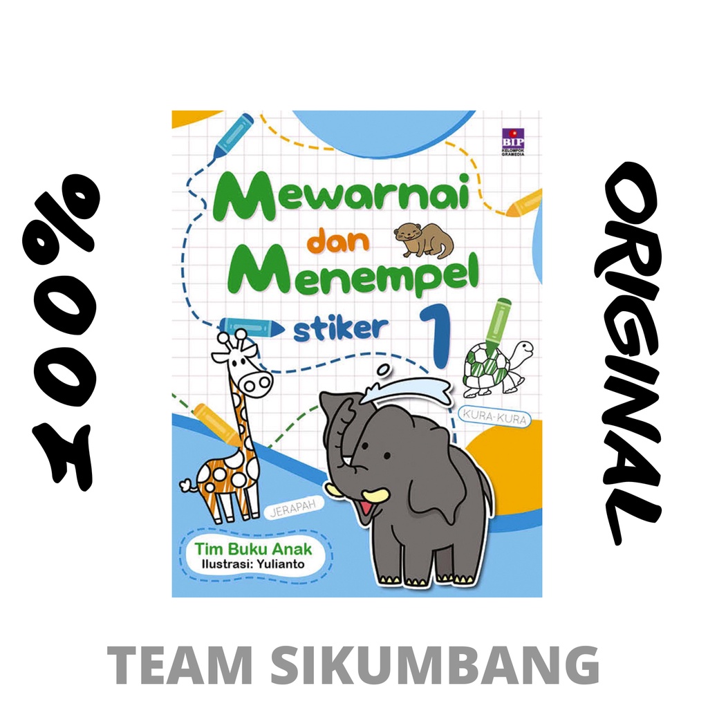BUKU MEWARNAI DAN MENEMPEL STIKER 1