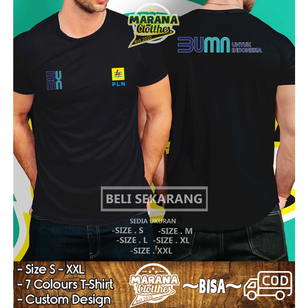 Kaos Baju PLN BUMN Logo DB Baju Perusahaan