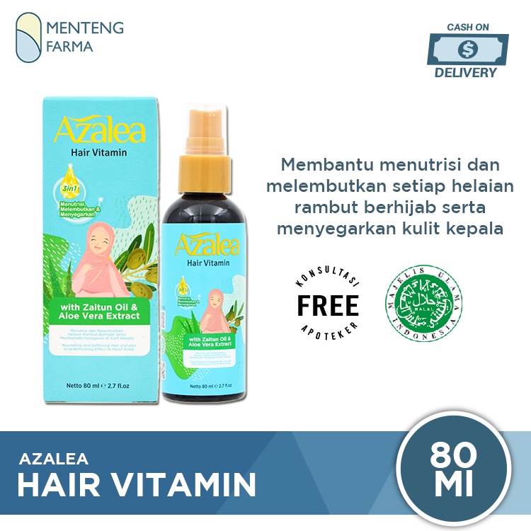 Azalea Hair Vitamin 80 ML - Menutrisi dan Melembutkan Rambut