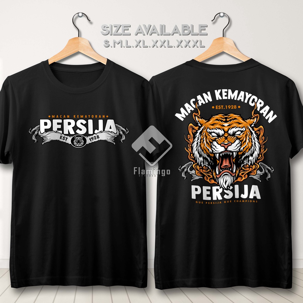 Kaos Persija Macan Kemayoran Est 1928 Baju Supporter Sepak Bola Cotton Combed 30s - TFA2043