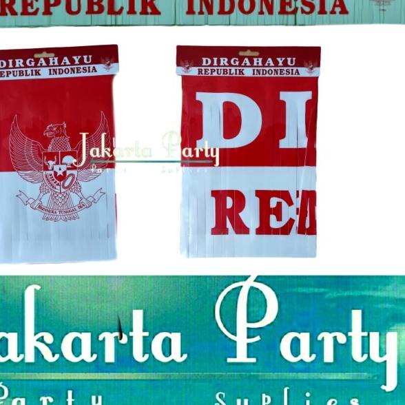 Tirai Dirgahayu RI / Garland Dirgahayu RI / Hiasan 17 Agustus / HUT RI