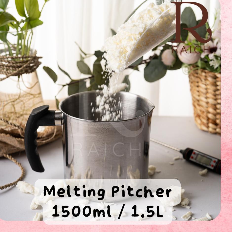 Harga Update Candle Wax Melting Pitcher / Pot Stainless Extra Large 1.5L / Wadah Leleh Lilin Double Boiler