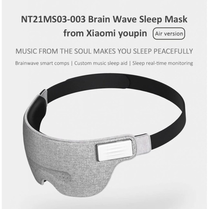 Penutup Mata Dafa - Youpin Music Brain Wave Help Sleep Eye Mask