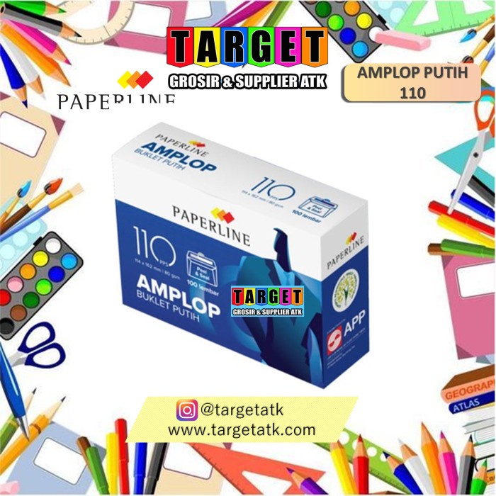 

Terbatas Amplop Paperline/Amplop Putih Polos 110 Ppl Gilaa!!!